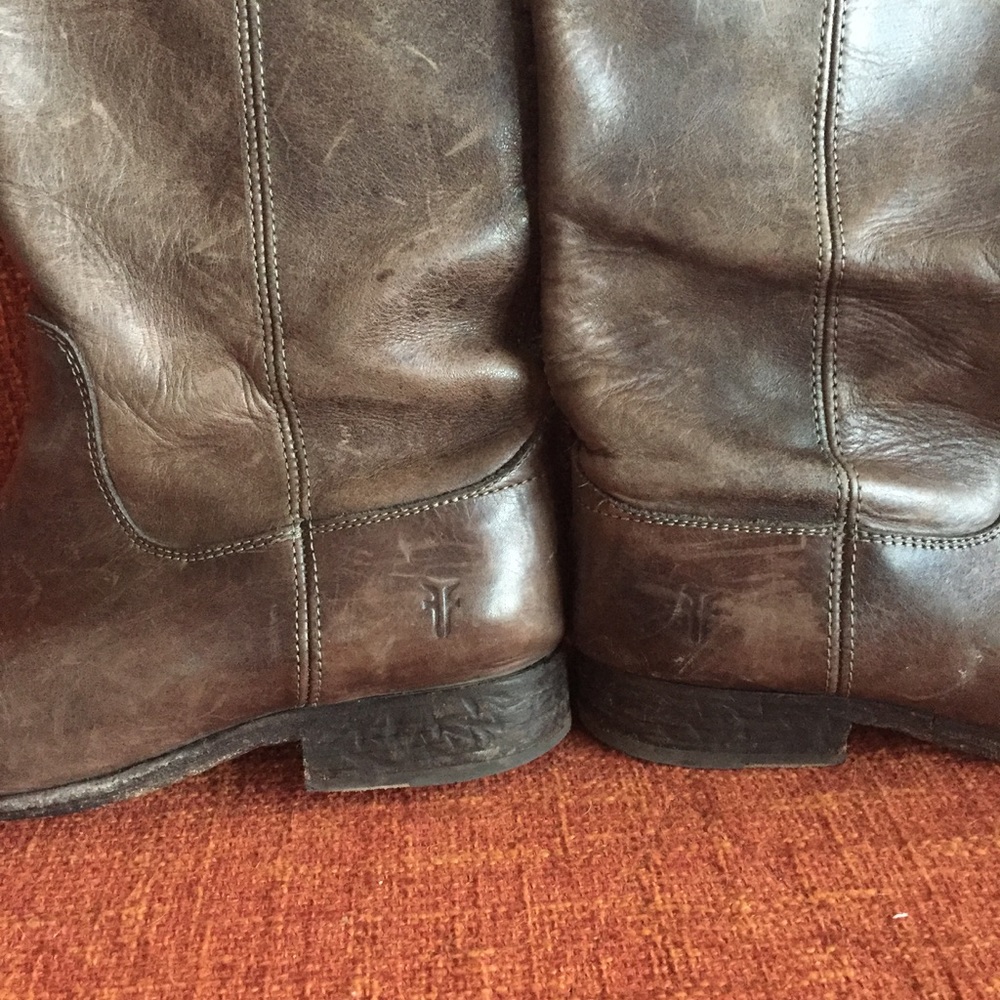 Frye // Mellisa Button Boot Distressed Slate View 4